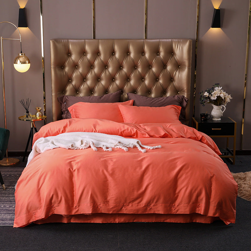 Australia Style Sleep Aid Linen Blend Hotel Quality 300 Thread Count Soft Organic Cotton Bedding Set
