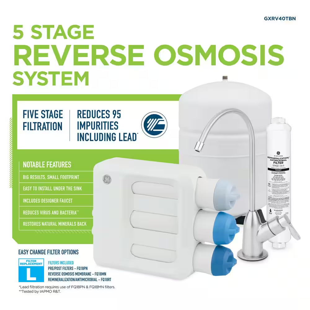Under Sink 5 Sta Premium Reverse Osmosis Water Filtration System