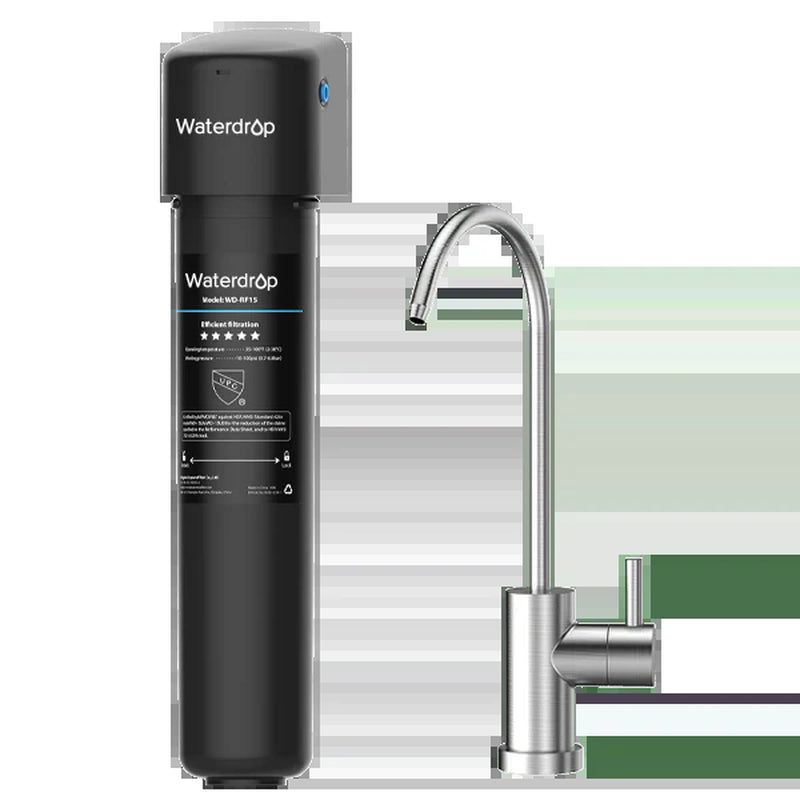 Undersink Water Filtration System with Dedicated Faucet