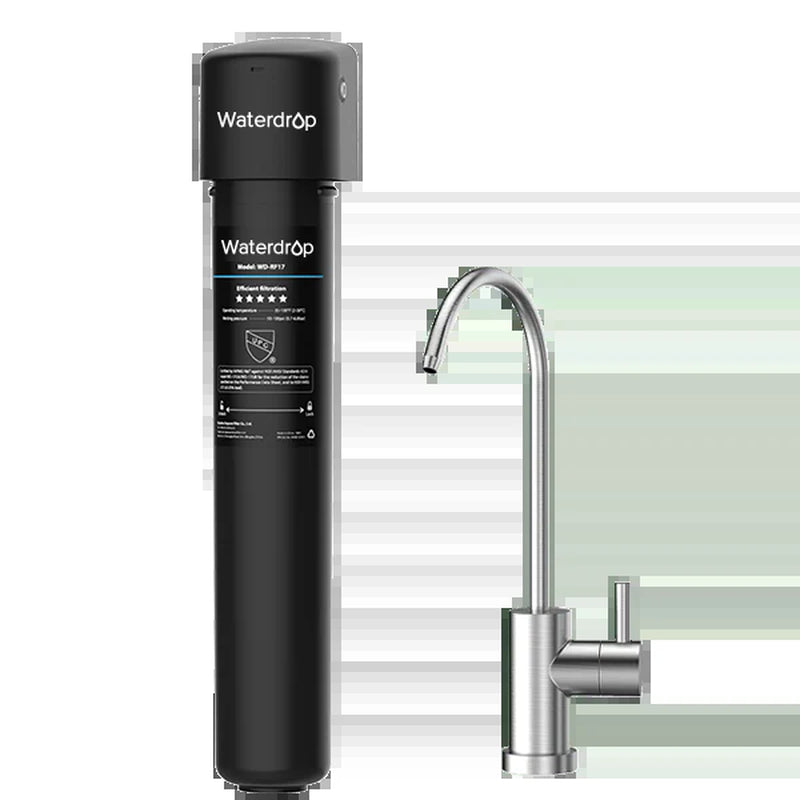Undersink Water Filtration System with Dedicated Faucet
