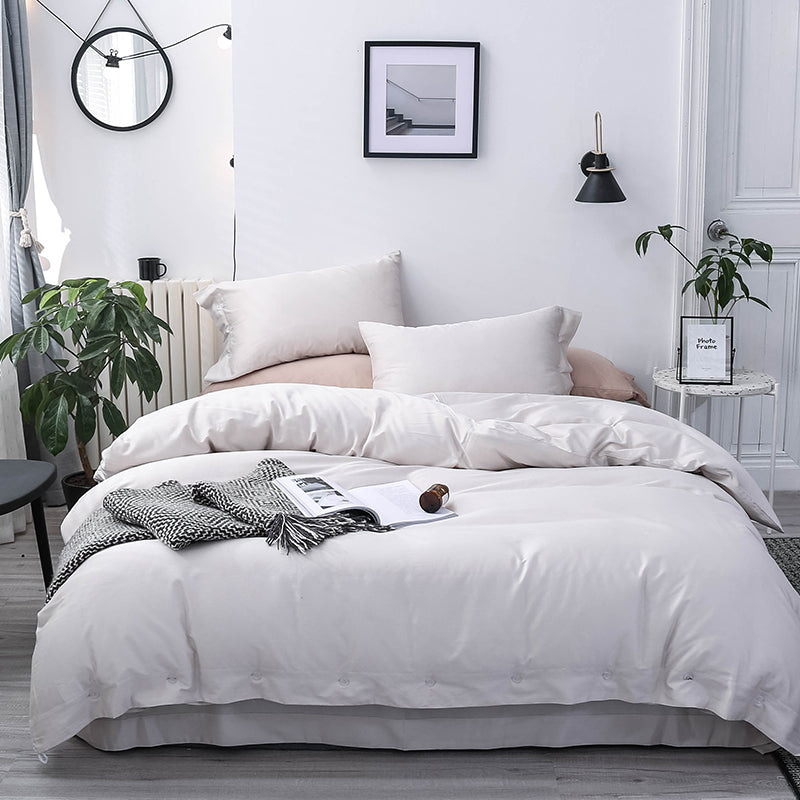Australia Style Sleep Aid Linen Blend Hotel Quality 300 Thread Count Soft Organic Cotton Bedding Set