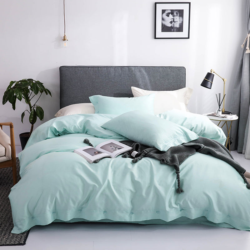 Australia Style Sleep Aid Linen Blend Hotel Quality 300 Thread Count Soft Organic Cotton Bedding Set