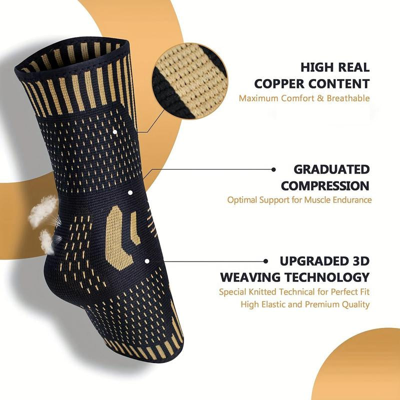 Copper Infused Ankle Sleeve - Ultimate Protection for Sports & Fitness, Perfect Christmas Gift!