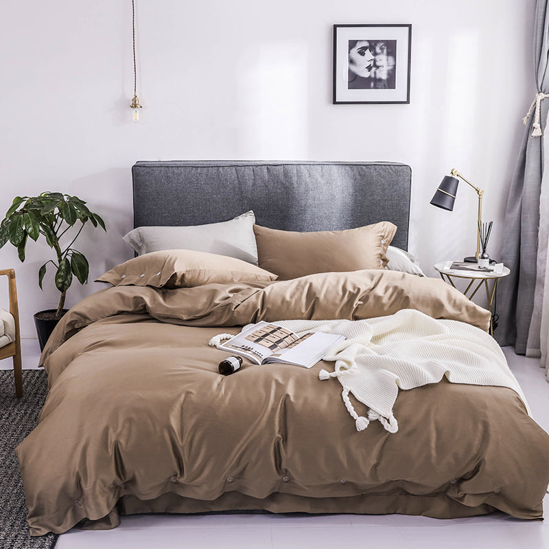 Australia Style Sleep Aid Linen Blend Hotel Quality 300 Thread Count Soft Organic Cotton Bedding Set