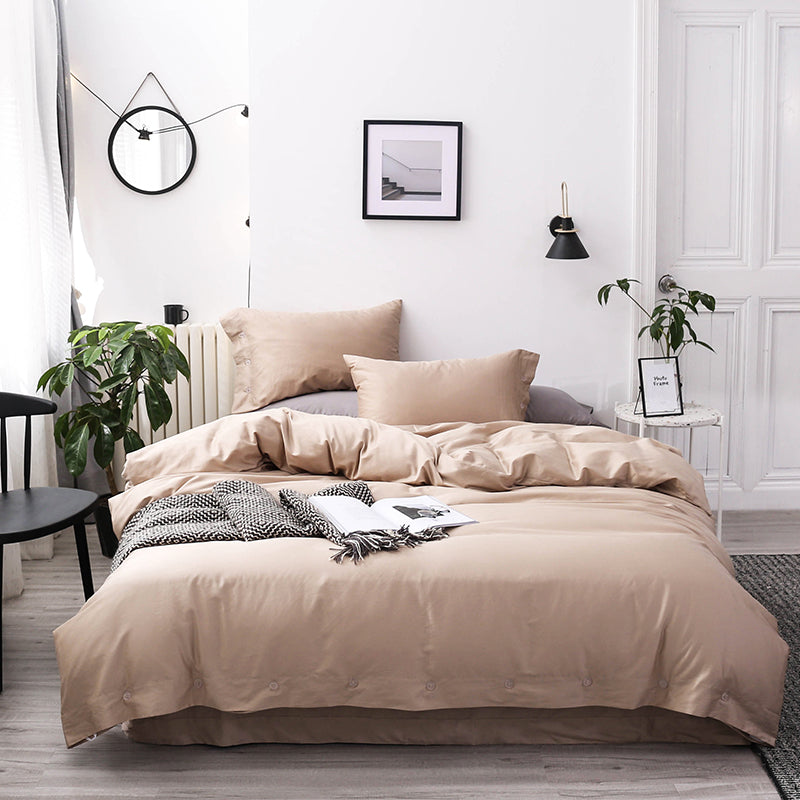 Australia Style Sleep Aid Linen Blend Hotel Quality 300 Thread Count Soft Organic Cotton Bedding Set