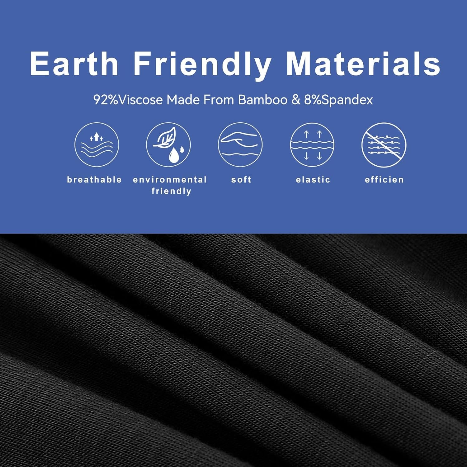 BAMBOO COOL Men'S Ultra Comfortsoft Underwear, Moisture Wicking & Breathable No Ride up Boxer Briefs with Fly, Multipack