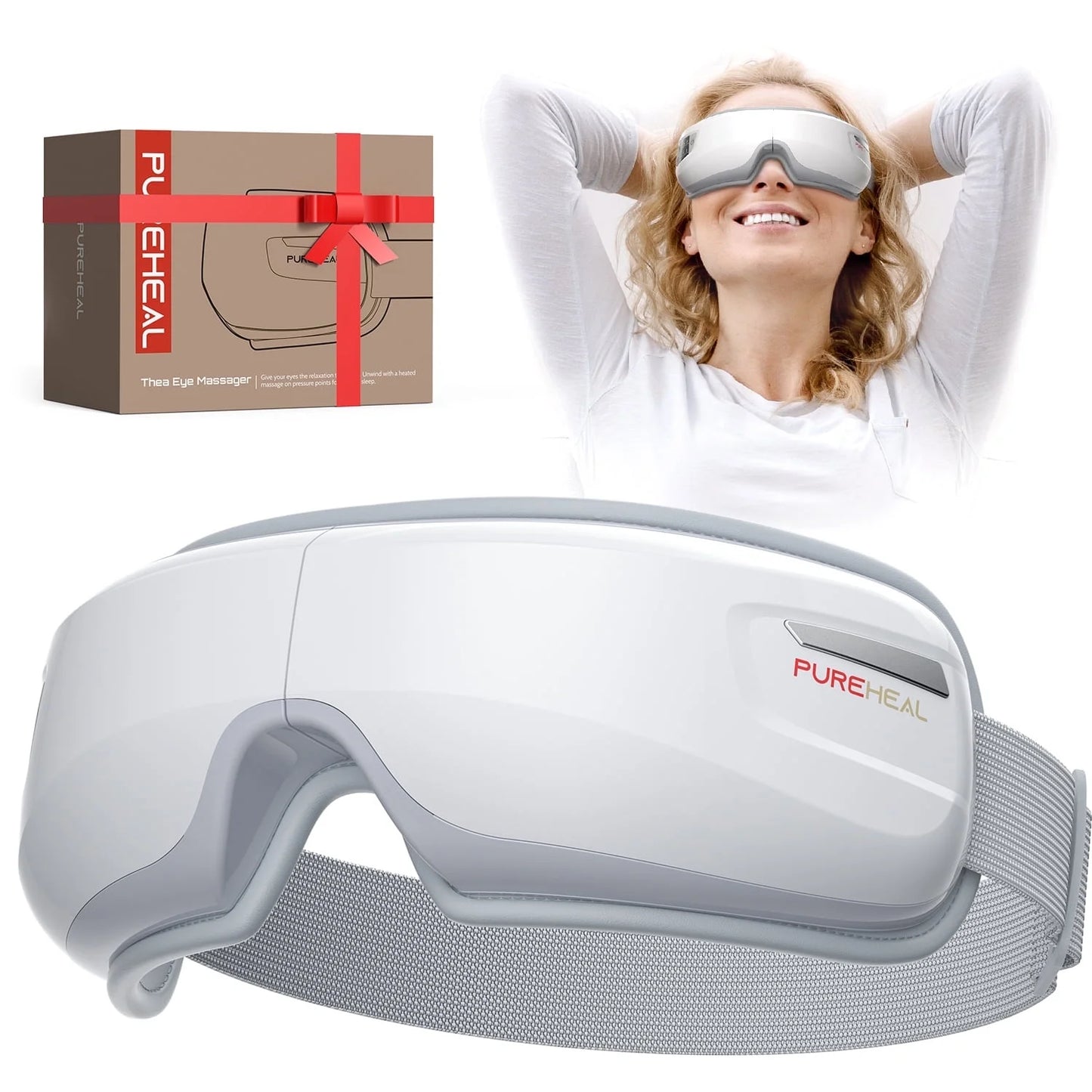 Heated Eye Massager with Air Compression, FSA HSA Eligible, Birthday Gifts Eye Mask for Relax, Reduce Strain
