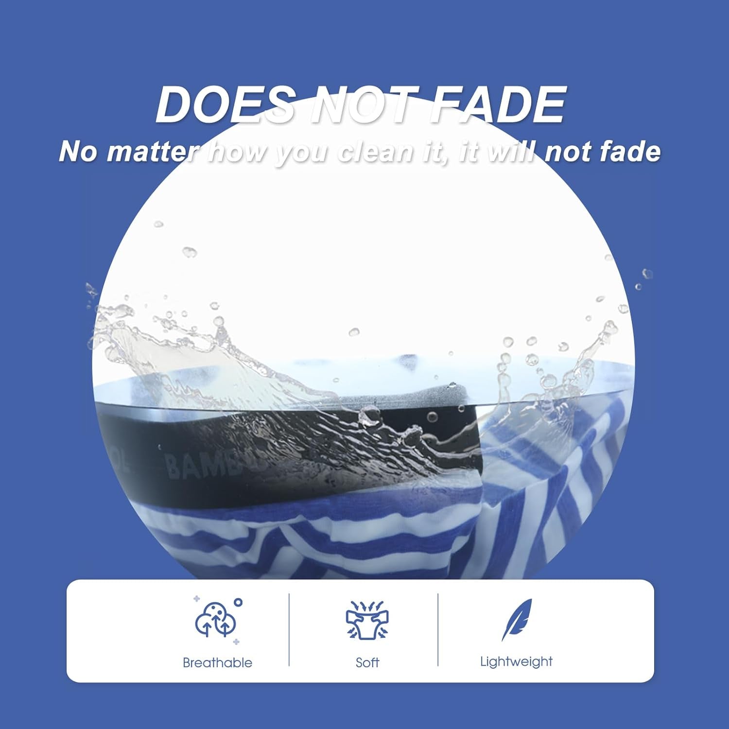 BAMBOO COOL Men'S Ultra Comfortsoft Underwear, Moisture Wicking & Breathable No Ride up Boxer Briefs with Fly, Multipack