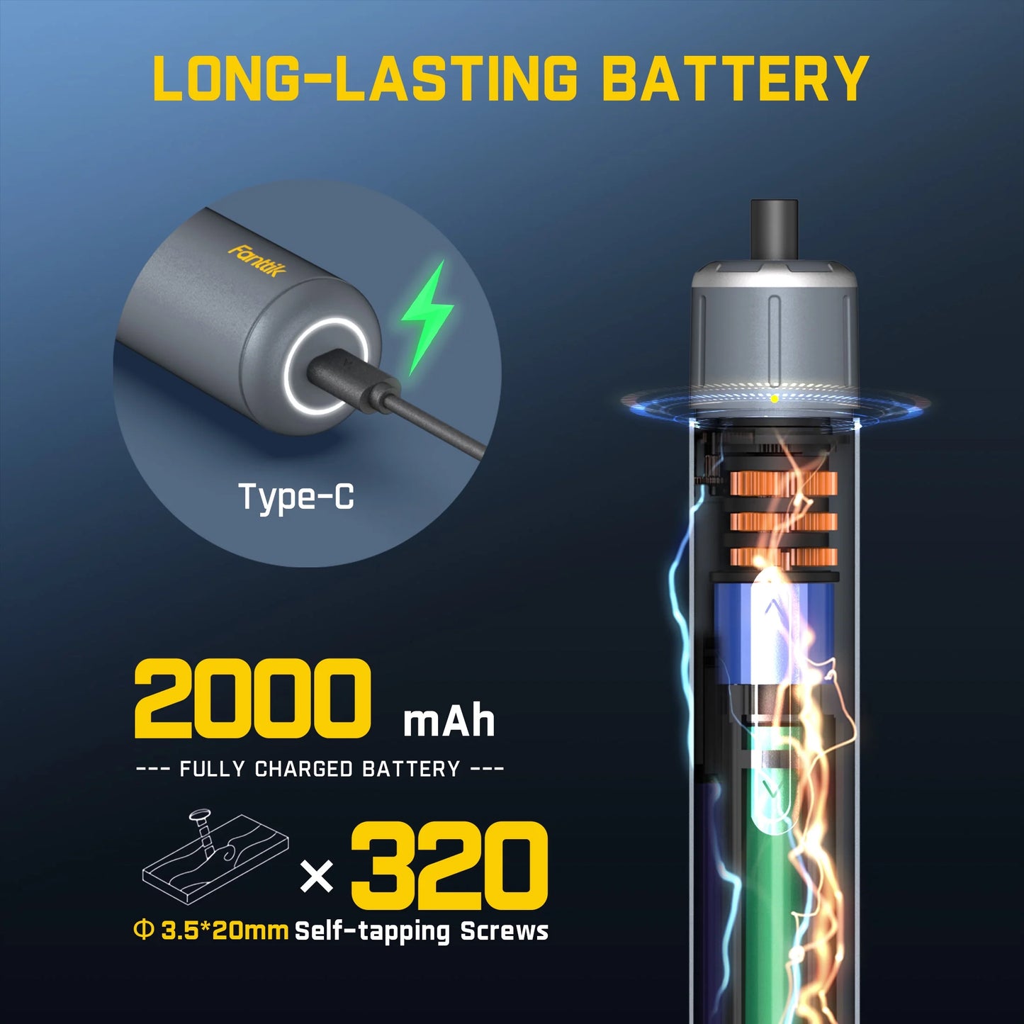 S1 Ace 3.7V Cordless Screwdriver: 6 N.M Torque, LED Light, 1/4" Hex Chuck, EVA Bag. Ideal for Furniture, AC, Desktop Repairs.