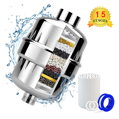 15-Stage Shower Water Filter