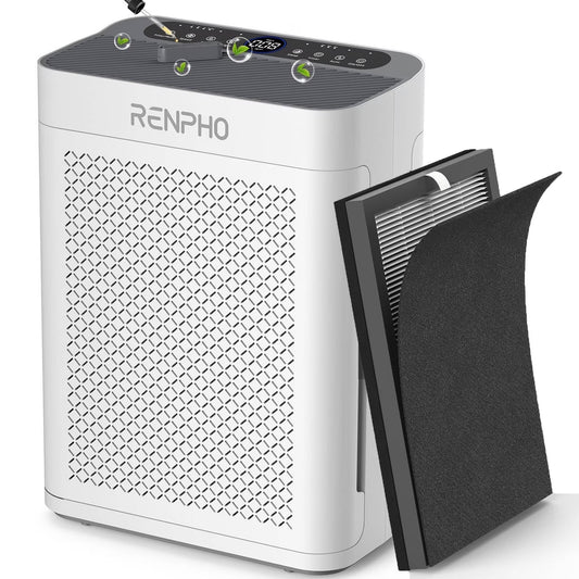 Air Purifier for Large Room up to 3000 Sq.Ft/2H, HEPA Air Purifier with Double Washable Filter and Air Quality Sensor, Smart Air Cleaner for Allergies and Asthma, Pet Hair, Dust, Pollen, Smoke