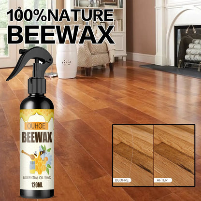 Premium Wood Care Beeswax Polish for Solid Furniture - 120ml Waterproof Formula for Ultimate Care & Maintenance